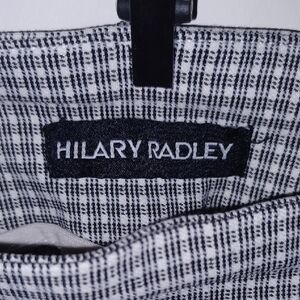 Hilary Radley Black and White Dress Pants Classic Straight-Leg
